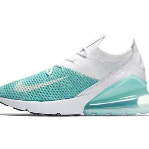 Nike Air max 270 igloo Women's Aqua and White Sneakers 8.5